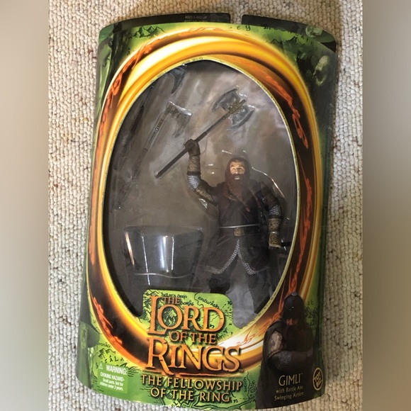 ToyBiz Lord Of The Rings The Fellowship Of The Ring Gimli Action Figure - Picture 2 of 12